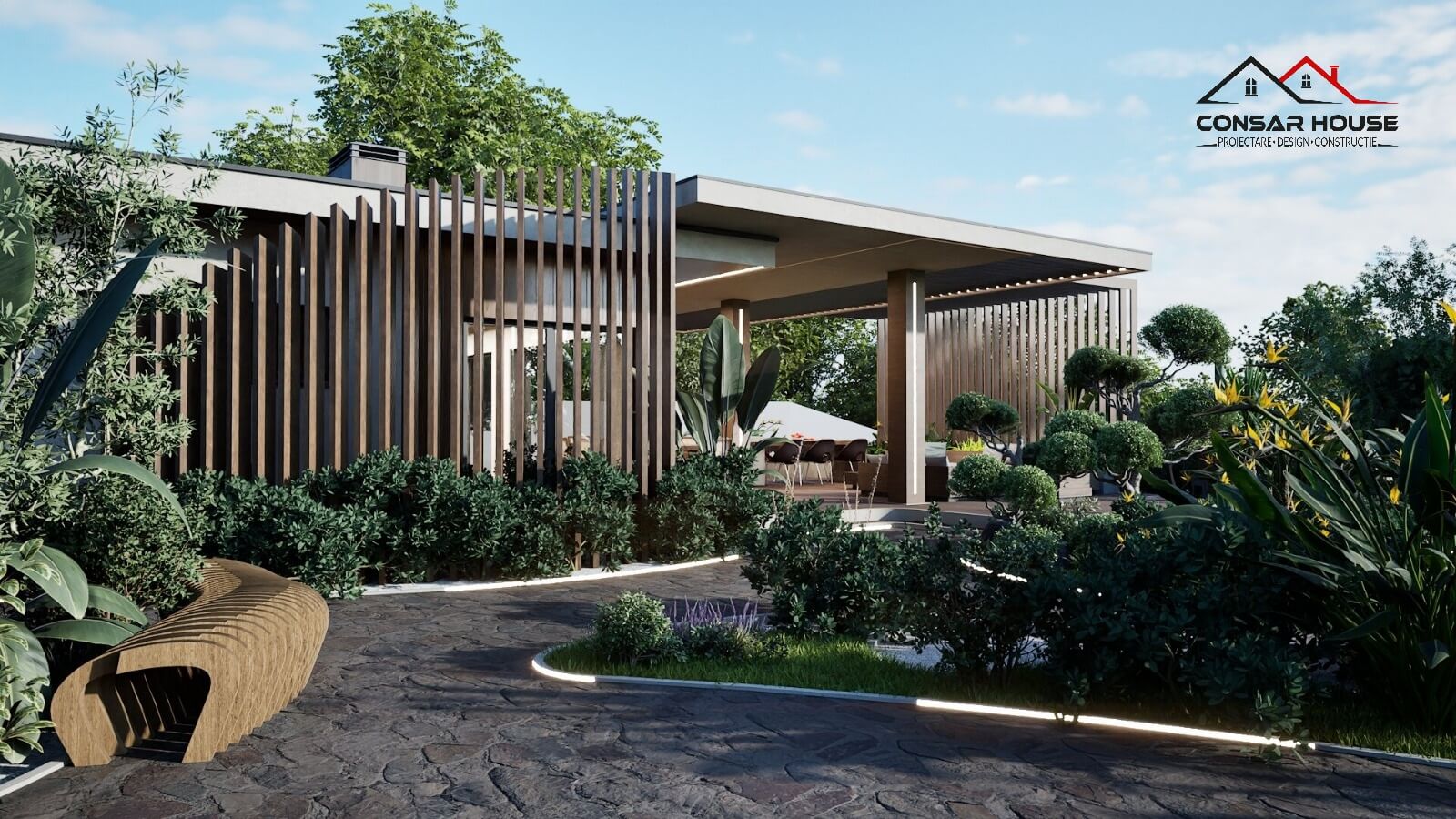 Casa S+P+1 — Integrare în Pădure